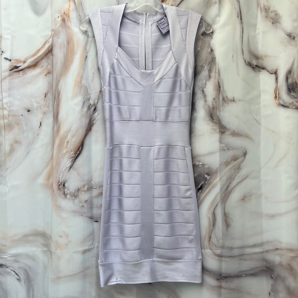 Herve Leger Lavender Bandage Dress Sz XS